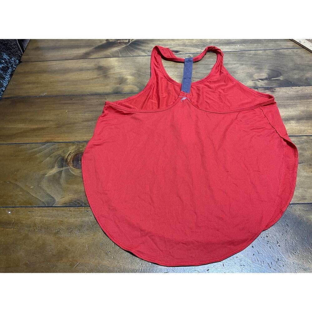 Fabletics Cashel Tank Top Mesh Logo Racerback Red Size Large NWT - Picture 9 of 10